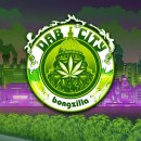 BONGZILLA - Dab City (violet/white/green striped - 150...